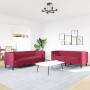 Chesterfield sofa set with 2-piece red velvet cushions. by , Sofas - Ref: Foro24-3209295, Price: 572,69 €, Discount: %