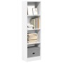 Estantería de madera de ingeniería blanca 40x24x143 cm de , Librerías y estanterías - Ref: Foro24-857783, Precio: 50,31 €, De...