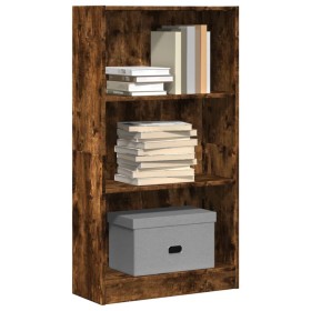 Engineered wood smoked oak bookshelf 60x24x109 cm by , Bookcases and shelves - Ref: Foro24-857807, Price: 50,99 €, Discount: %