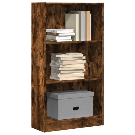 Engineered wood smoked oak bookshelf 60x24x109 cm by , Bookcases and shelves - Ref: Foro24-857807, Price: 49,99 €, Discount: %