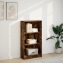 Estantería madera de ingeniería roble ahumado 60x24x109 cm de , Librerías y estanterías - Ref: Foro24-857807, Precio: 49,99 €...