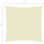 Square sail shade in cream Oxford fabric, 7x7 m. by vidaXL, Umbrellas - Ref: Foro24-135198, Price: 128,32 €, Discount: %