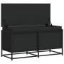 Storage box with black engineered wood lid 100x40x51.5 cm by , Storage baskets - Ref: Foro24-848804, Price: 95,29 €, Discount: %