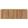 Wall-mounted TV units, 2 units, handmade oak, 60x30x41 cm by , Closets and storage - Ref: Foro24-857665, Price: 70,06 €, Disc...