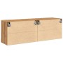 Wall-mounted TV units, 2 units, handmade oak, 60x30x41 cm by , Closets and storage - Ref: Foro24-857665, Price: 70,06 €, Disc...