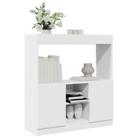 Weißer Schrank aus Holzwerkstoff 92x33x100 cm von , Bücherregale und Regale - Ref: Foro24-855124, Preis: 85,99 €, Rabatt: %