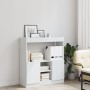 Weißer Schrank aus Holzwerkstoff 92x33x100 cm von , Bücherregale und Regale - Ref: Foro24-855124, Preis: 85,39 €, Rabatt: %