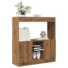 Engineered wood oak artisian sideboard 92x33x100 cm by , Bookcases and shelves - Ref: Foro24-855132, Price: 83,99 €, Discount: %