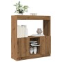 Engineered wood oak artisian sideboard 92x33x100 cm by , Bookcases and shelves - Ref: Foro24-855132, Price: 83,10 €, Discount: %