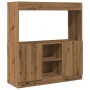 Aparador de madera de ingeniería roble artisian 92x33x100 cm de , Librerías y estanterías - Ref: Foro24-855132, Precio: 83,10...