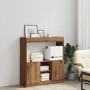 Engineered wood oak artisian sideboard 92x33x100 cm by , Bookcases and shelves - Ref: Foro24-855132, Price: 83,10 €, Discount: %