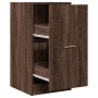 Armario botiquín madera ingeniería marrón roble 40x41x77,5 cm de , Taquillas y armarios de almacenamiento - Ref: Foro24-85519...