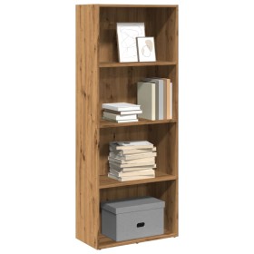 Engineered wood oak artisian shelf 60x30x152 cm by , Bookcases and shelves - Ref: Foro24-857916, Price: 71,99 €, Discount: %