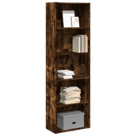 Rauchige Eichenholz-Engineered-Wood-Regal 60x30x189 cm von , Bücherregale und Regale - Ref: Foro24-857921, Preis: 82,67 €, Ra...