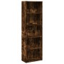 Engineered wood smoked oak bookshelf 60x30x189 cm by , Bookcases and shelves - Ref: Foro24-857921, Price: 82,99 €, Discount: %