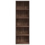 Estantería de madera de ingeniería marrón roble 60x30x189 cm de , Librerías y estanterías - Ref: Foro24-857923, Precio: 84,91...