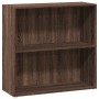 Engineered wood brown oak bookshelf 80x30x77 cm by , Bookcases and shelves - Ref: Foro24-857928, Price: 50,99 €, Discount: %