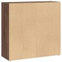 Engineered wood brown oak bookshelf 80x30x77 cm by , Bookcases and shelves - Ref: Foro24-857928, Price: 50,99 €, Discount: %