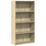 Estantería de madera de ingeniería roble Sonoma 80x30x152 cm de , Librerías y estanterías - Ref: Foro24-857942, Precio: 76,76...