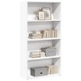 Estantería de madera de ingeniería blanca 80x30x152 cm de , Librerías y estanterías - Ref: Foro24-857940, Precio: 78,92 €, De...