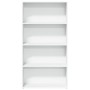 Estantería de madera de ingeniería blanca 80x30x152 cm de , Librerías y estanterías - Ref: Foro24-857940, Precio: 78,92 €, De...