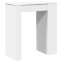 Mesa alta con estantes madera ingeniería blanca 95x47x103,5 cm de , Mesas de cocina y de comedor - Ref: Foro24-854382, Precio...