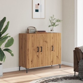 Artisan oak engineered wood sideboard 90x34x80 cm by , Sideboards - Ref: Foro24-857315, Price: 99,99 €, Discount: %