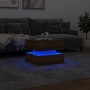 Artisan oak coffee table with LED lights 50x50x40 cm by , Coffee table - Ref: Foro24-857717, Price: 66,57 €, Discount: %