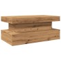 Artisan oak coffee table with LED lights 90x50x40 cm by , Coffee table - Ref: Foro24-857715, Price: 96,91 €, Discount: %