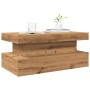 Artisan oak coffee table with LED lights 90x50x40 cm by , Coffee table - Ref: Foro24-857715, Price: 96,91 €, Discount: %