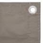 Toldo para balcón de tela oxford gris taupe 90x500 cm de vidaXL, Sombrillas - Ref: Foro24-134990, Precio: 25,47 €, Descuento: %