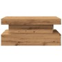 Artisan oak coffee table with LED lights 90x50x40 cm by , Coffee table - Ref: Foro24-857715, Price: 96,91 €, Discount: %