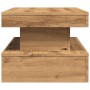 Artisan oak coffee table with LED lights 90x50x40 cm by , Coffee table - Ref: Foro24-857715, Price: 96,91 €, Discount: %