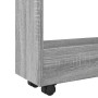 Narrow storage cart 3 levels gray Sonoma wood by , Kitchen and dining carts - Ref: Foro24-855255, Price: 53,99 €, Discount: %