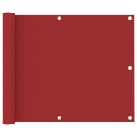 Toldo para balcón de tela oxford rojo 75x600 cm de vidaXL, Sombrillas - Ref: Foro24-135035, Precio: 24,99 €, Descuento: %