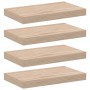 Floating shelves 4 units engineered wood 40x23.5x4 cm by , Shelves and shelves - Ref: Foro24-4010684, Price: 53,60 €, Discoun...