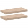 Floating shelves 2 units engineered wood 50x23.5x4 cm by , Shelves and shelves - Ref: Foro24-4010686, Price: 36,03 €, Discoun...