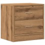 Engineered wood oak artisan bedside table 40x30x40 cm by , Nightstands - Ref: Foro24-855926, Price: 47,99 €, Discount: %