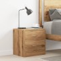 Engineered wood oak artisan bedside table 40x30x40 cm by , Nightstands - Ref: Foro24-855926, Price: 47,99 €, Discount: %