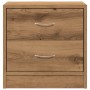 Engineered wood oak artisan bedside table 40x30x40 cm by , Nightstands - Ref: Foro24-855926, Price: 47,99 €, Discount: %