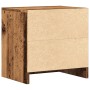 Mesita de noche madera de ingeniería envejecida 40x30x40 cm de , Mesitas de noche - Ref: Foro24-855924, Precio: 47,46 €, Desc...