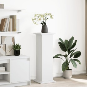 White wooden display pedestal with storage 31x30x90 cm by , Pot stands - Ref: Foro24-854607, Price: 73,83 €, Discount: %