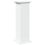 Pedestal expositor con almacenaje madera blanco 31x30x90 cm de , Soportes para macetas - Ref: Foro24-854607, Precio: 73,83 €,...