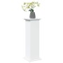 Pedestal expositor con almacenaje madera blanco 31x30x90 cm de , Soportes para macetas - Ref: Foro24-854607, Precio: 73,83 €,...