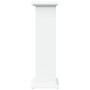 Pedestal expositor con almacenaje madera blanco 31x30x90 cm de , Soportes para macetas - Ref: Foro24-854607, Precio: 73,83 €,...