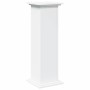 Pedestal expositor con almacenaje madera blanco 31x30x90 cm de , Soportes para macetas - Ref: Foro24-854607, Precio: 73,83 €,...