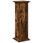 Pedestal expositor con almacenaje roble ahumado 31x30x90 cm de , Soportes para macetas - Ref: Foro24-854611, Precio: 66,27 €,...