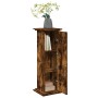 Pedestal expositor con almacenaje roble ahumado 31x30x90 cm de , Soportes para macetas - Ref: Foro24-854611, Precio: 66,27 €,...