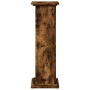 Smoked oak display pedestal with storage 31x30x90 cm by , Pot stands - Ref: Foro24-854611, Price: 66,27 €, Discount: %