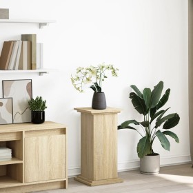 Pedestal display with storage in Sonoma oak 31x30x60 cm by , Pot stands - Ref: Foro24-854618, Price: 47,09 €, Discount: %